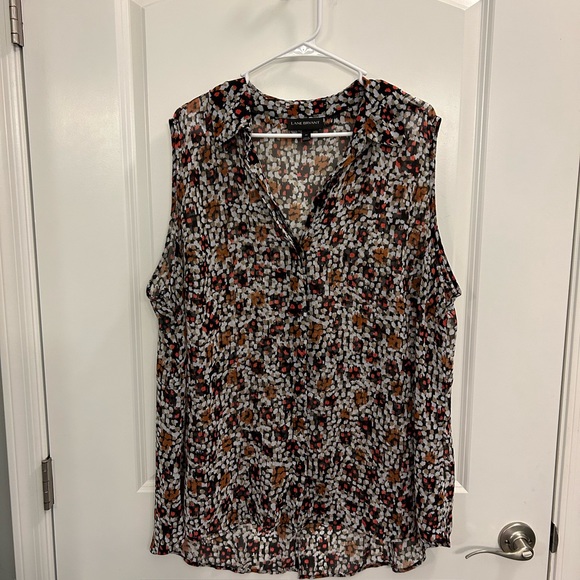 Lane Bryant Sheer Sleeveless Blouse Size 24 - Picture 6 of 6